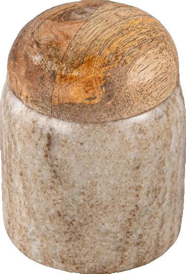 Marble keepsake canister