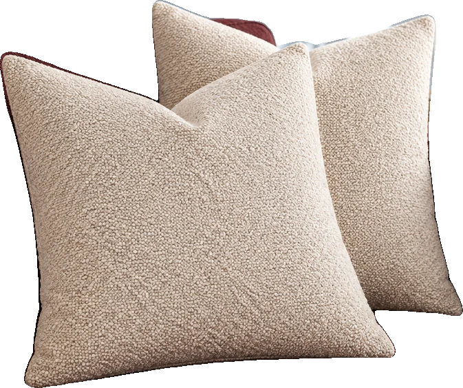 Bouclé cushion covers · set of two